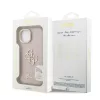 Guess PU Grained 4G Logo Stand Camera Frame tok, iPhone 15 - rózsaszín