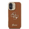 Guess PU Grained 4G Logo Stand Camera Frame tok, iPhone 16 - barna