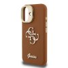 Guess PU Grained 4G Logo Stand Camera Frame tok, iPhone 16 - barna