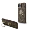 Guess PU 4G Metal Logo Stand Camera Frame tok, iPhone 15 Pro Max - barna