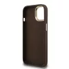 Guess PU 4G Metal Logo Stand Camera Frame tok, iPhone 15 Pro Max - barna