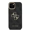 Guess PU 4G Metal Logo Stand Camera Frame tok, iPhone 15 Pro Max - fekete