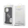Guess PU 4G Metal Logo Stand Camera Frame tok, iPhone 15 Pro Max - fekete