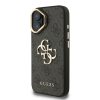 Guess PU 4G Metal Logo Stand Camera Frame tok, iPhone 16 - fekete
