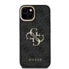 Guess PU 4G Metal Logo Stand Camera Frame tok, iPhone 16 Pro - fekete