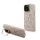 Guess PU 4G Metal Logo Stand Camera Frame tok, iPhone 15 - rózsaszín