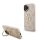 Guess PU 4G Metal Logo Stand Camera Frame tok, iPhone 16 - rózsaszín