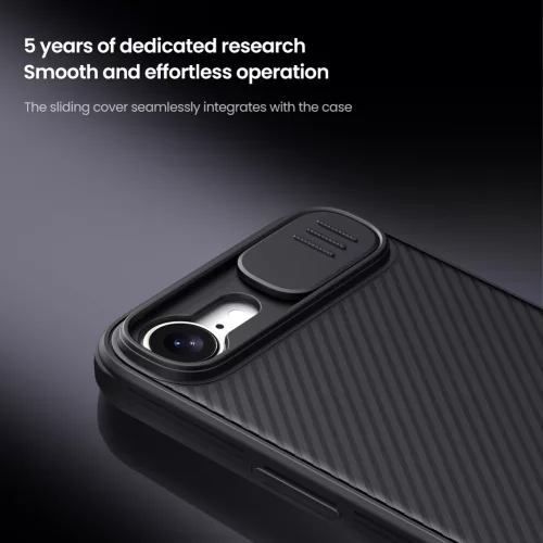 Nillkin CamShield PRO tok Apple iPhone 17e/16e készülékhez – Fekete