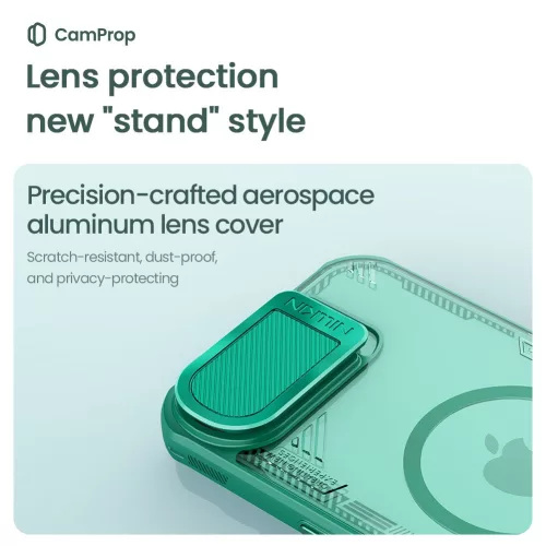 Nillkin Iceblade Prop Magnetic tok Apple iPhone 17e/16e készülékhez – Fekete
