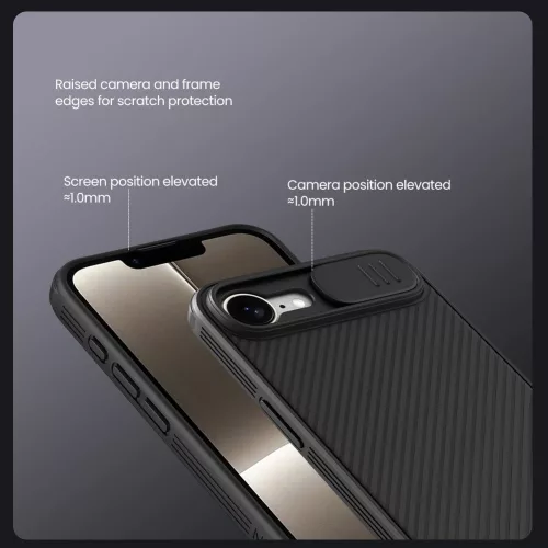 Nillkin CamShield PRO Magnetic tok Apple iPhone 17e/16e készülékhez – Fekete