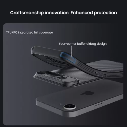 Nillkin CamShield PRO Magnetic tok Apple iPhone 17e/16e készülékhez – Fekete