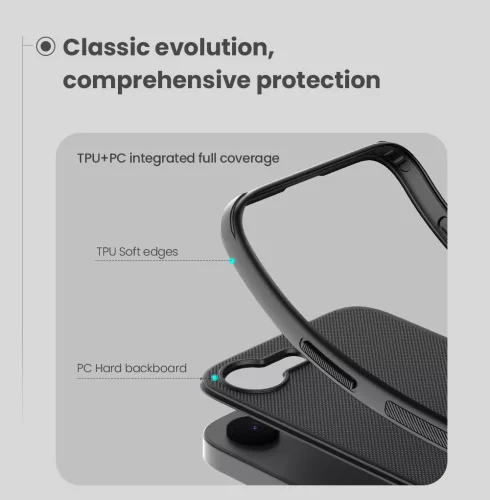 Nillkin Super Frosted PRO Magnetic tok, Apple iPhone 16e / 17e - Black