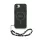 Guess PU Leather 4G Colored Ring Strap MagSafe tok Apple iPhone 16e/17e készülékhez – Fekete