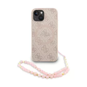   Guess PU Leather 4G Colored Ring Strap MagSafe tok, iPhone 16 Pro Max - rózsaszín