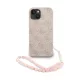 Guess PU Leather 4G Colored Ring Strap MagSafe tok, iPhone 16 Pro Max - rózsaszín