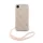 Guess PU Leather 4G Colored Ring Strap MagSafe tok Apple iPhone 16e/17e készülékhez – Rózsaszín