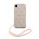 Guess PU Leather 4G Colored Ring Strap MagSafe tok Apple iPhone 16e/17e készülékhez – Rózsaszín