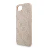 Guess PU Leather 4G Colored Ring Strap MagSafe tok Apple iPhone 16e/17e készülékhez – Rózsaszín