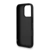 Guess PU 4G Metal Logo Strap tok, iPhone 16 Pro Max - fekete