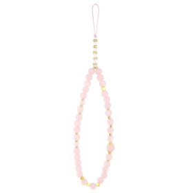 Guess PU 4G Metal Logo Strap tok, iPhone 16 - rózsaszín