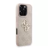 Guess PU 4G Metal Logo Strap tok Apple iPhone 16 Pro Max készülékhez – rózsaszín