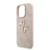 Guess PU 4G Metal Logo Strap tok Apple iPhone 16 Pro Max készülékhez – rózsaszín