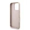 Guess PU 4G Metal Logo Strap tok Apple iPhone 16 Pro Max készülékhez – rózsaszín