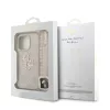 Guess PU 4G Metal Logo Strap tok Apple iPhone 16 Pro Max készülékhez – rózsaszín