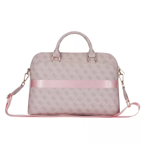 Guess PU 4G Triangle Logo notebook táska 13/14/15" – rózsaszín
