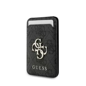   Guess 4G Metal Logo MagSafe kártyatartó állvánnyal – fekete