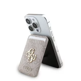   Guess 4G Metal Logo MagSafe kártyatartó állvánnyal – rózsaszín