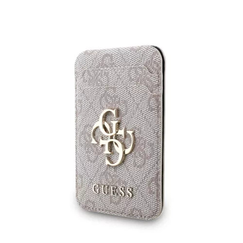 Guess 4G Metal Logo MagSafe kártyatartó állvánnyal – rózsaszín