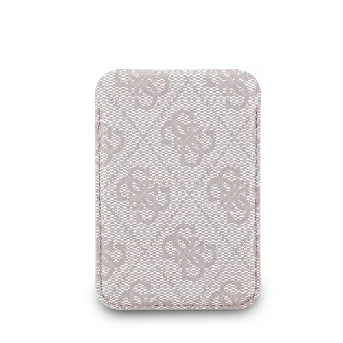 Guess 4G Metal Logo MagSafe kártyatartó állvánnyal – rózsaszín