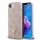 Guess PU 4G Strass Triangle Metal Logo tok Apple iPhone 16e/17e készülékhez – rózsaszín