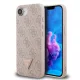 Guess PU 4G Strass Triangle Metal Logo tok Apple iPhone 16e/17e készülékhez – rózsaszín