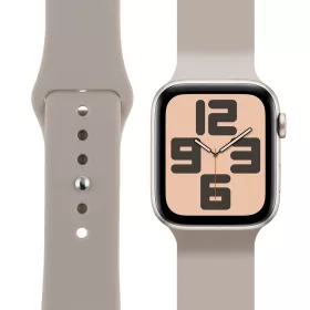 OBAL:ME Apple Watch 38/40/41mm szilikon szíj, S-M - beige