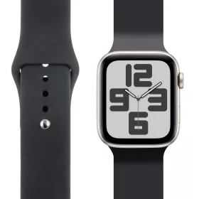  OBAL:ME Apple Watch 42-49mm szilikon szíj, M-L - fekete
