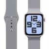 OBAL:ME Apple Watch 42-49mm szilikon szíj, M-L  - szürke