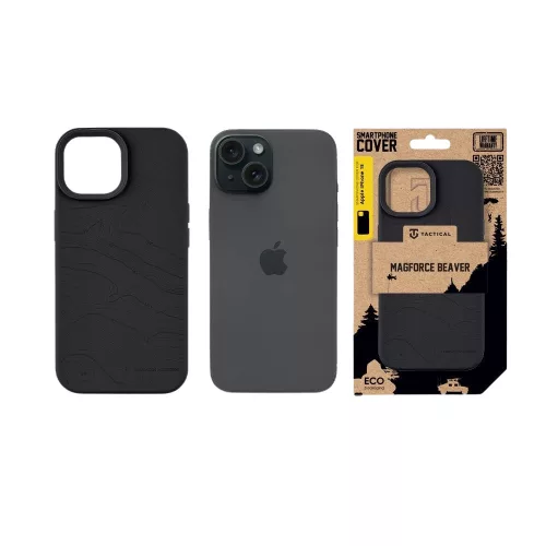 Tactical MagForce Beaver tok, iPhone 15 - asphalt