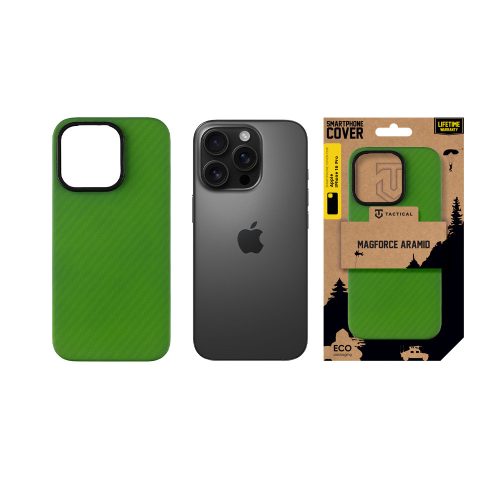 Tactical MagForce Aramid tok, Apple iPhone 16 Pro - Green Toad