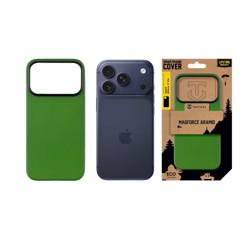  Tactical MagForce Aramid tok, Apple iPhone 17 Pro Max - Green Toad