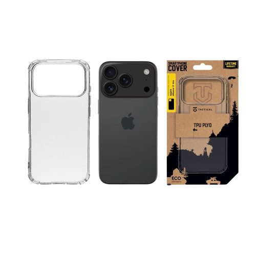 Tactical TPU Plyo iPhone 17 Pro tok – átlátszó