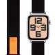 OBAL:ME Textil szíj Apple Watch 42-49 mm M-L - fekete/narancs