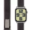 OBAL:ME Textil szíj Apple Watch 42-49 mm M-L - szürke/zöld