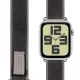 OBAL:ME Textil szíj Apple Watch 42-49 mm M-L - szürke/zöld