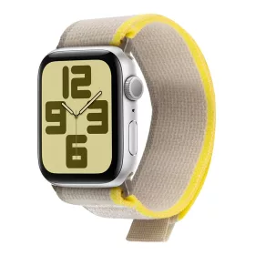    OBAL:ME Textil szíj Apple Watch 42-49 mm M-L - bézs/sárga
