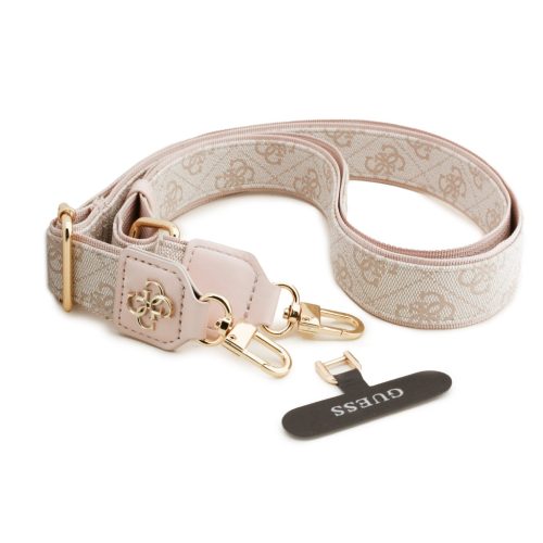 Guess Crossbody Strap PU 4G Metal Logo Pink - rózsaszín