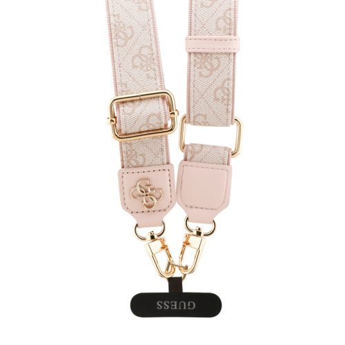 Guess Crossbody Strap PU 4G Metal Logo Pink - rózsaszín