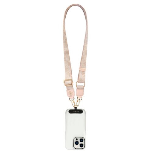 Guess Crossbody Strap PU 4G Metal Logo Pink - rózsaszín
