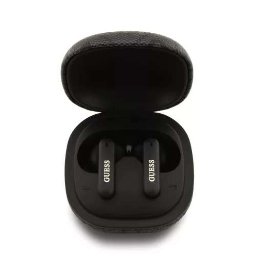Guess PU 4G Metal Logo TWS vezeték nélküli fülhallgató – fekete
